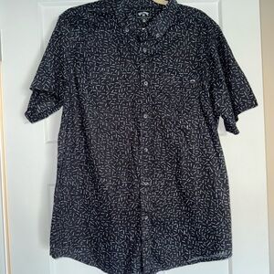 Billabong Black and White Patterned Men's Shirt